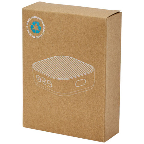 Stark 2.0 3 W Mini-Bluetooth®-Lautsprecher aus recyceltem RCS Kunststoff, weiss bedrucken, Art.-Nr. 12430501 Stark 2.0 3 W Mini-Bluetooth®-Lautsprecher aus recyceltem RCS Kunststoff, weiss bedrucken, Art.-Nr. 12430501