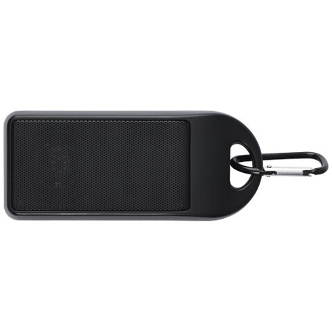 Omni 3 W IPX4 Bluetooth®-Lautsprecher aus recyceltem RCS Kunststoff, schwarz bedrucken, Art.-Nr. 12433390 Omni 3 W IPX4 Bluetooth®-Lautsprecher aus recyceltem RCS Kunststoff, schwarz bedrucken, Art.-Nr. 12433390