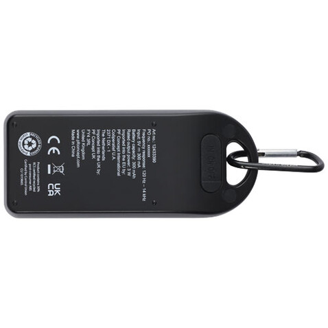 Omni 3 W IPX4 Bluetooth®-Lautsprecher aus recyceltem RCS Kunststoff, schwarz bedrucken, Art.-Nr. 12433390 Omni 3 W IPX4 Bluetooth®-Lautsprecher aus recyceltem RCS Kunststoff, schwarz bedrucken, Art.-Nr. 12433390