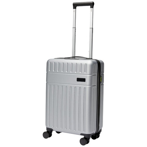 Rover 20" Kabinentrolley GRS Recycelt 40 L, silber bedrucken, Art.-Nr. 13004981