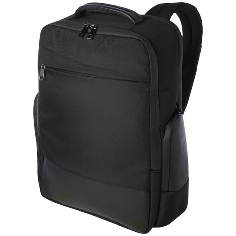 Expedition Pro 15,6" Laptop-Rucksack aus GRS Recyclingmaterial 25 L, schwarz bedrucken, Art.-Nr. 13005690