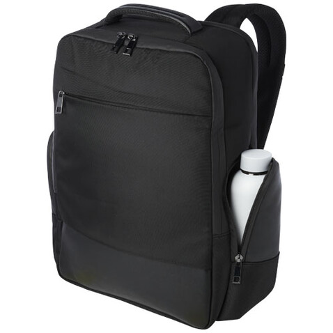Expedition Pro 15,6" Laptop-Rucksack aus GRS Recyclingmaterial 25 L, schwarz bedrucken, Art.-Nr. 13005690
