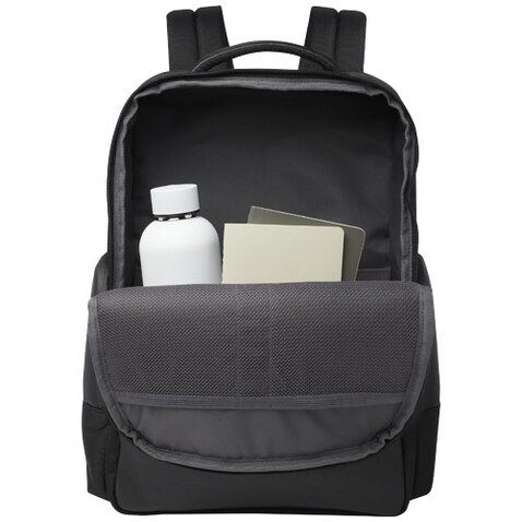 Expedition Pro 15,6" Laptop-Rucksack aus GRS Recyclingmaterial 25 L, schwarz bedrucken, Art.-Nr. 13005690