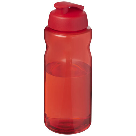 H2O Active® Eco Big Base 1L Sportflasche mit Klappdeckel, rot, rot bedrucken, Art.-Nr. 21017821 H2O Active® Eco Big Base 1L Sportflasche mit Klappdeckel, rot, rot bedrucken, Art.-Nr. 21017821