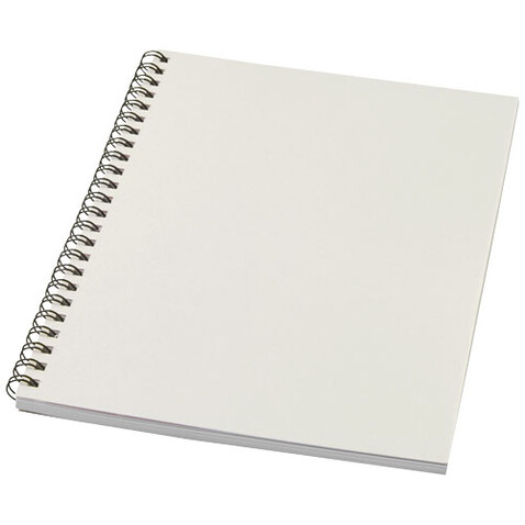 Desk-Mate® A5 recyceltes farbiges Notizbuch mit Spiralbindung, elfenbeinweiß bedrucken, Art.-Nr. 21018702 Desk-Mate® A5 recyceltes farbiges Notizbuch mit Spiralbindung, elfenbeinweiß bedrucken, Art.-Nr. 21018702