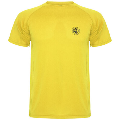 Montecarlo Sport T-Shirt für Kinder, gelb bedrucken, Art.-Nr. K04251BD