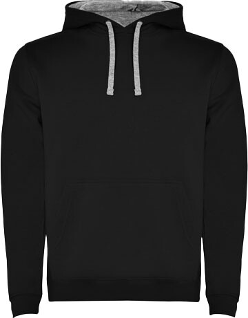 Urban Kapuzenpullover für Kinder, schwarz, Marl Grey bedrucken, Art.-Nr. K10678BJ