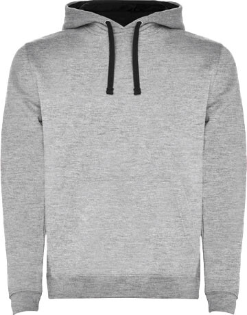 Urban Kapuzenpullover für Kinder, Marl Grey, schwarz bedrucken, Art.-Nr. K10678JL