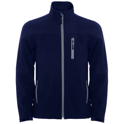 Antartida Softshelljacke für Kinder, Navy Blue bedrucken, Art.-Nr. K64321RD