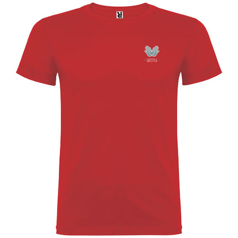 Beagle T-Shirt für Kinder, rot bedrucken, Art.-Nr. K65544IL Beagle T-Shirt für Kinder, rot bedrucken, Art.-Nr. K65544IL