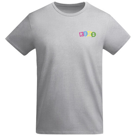 Breda T-Shirt aus Bio-Baumwolle für Kinder, Marl Grey bedrucken, Art.-Nr. K66982UE