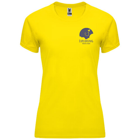 Bahrain Sport T-Shirt für Damen, gelb bedrucken, Art.-Nr. R04081B1