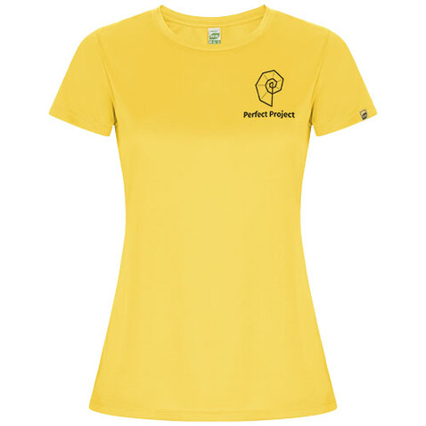 Imola Sport T-Shirt für Damen, gelb bedrucken, Art.-Nr. R04281B1