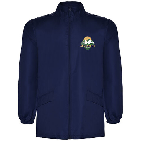 Escocia Leichte Regenjacke Unisex, Navy Blue bedrucken, Art.-Nr. R50741R1