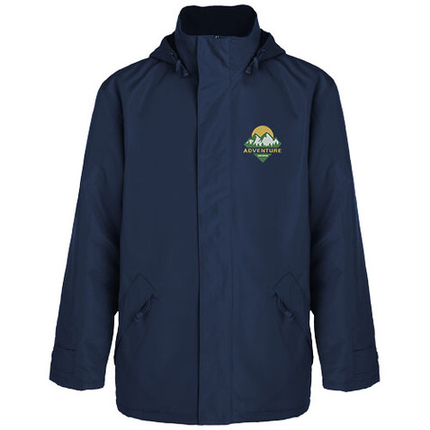 Europa isolierte Jacke Unisex, Navy Blue bedrucken, Art.-Nr. R50771R1