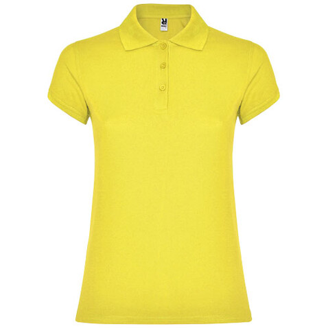 Star Poloshirt für Damen, gelb bedrucken, Art.-Nr. R66341B1