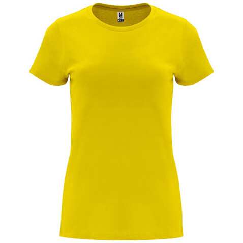 Capri T-Shirt für Damen, gelb bedrucken, Art.-Nr. R66831B1