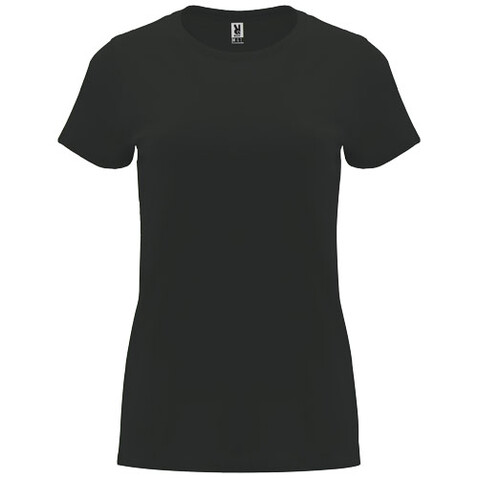 Capri T-Shirt für Damen, Dark Lead bedrucken, Art.-Nr. R66834B6