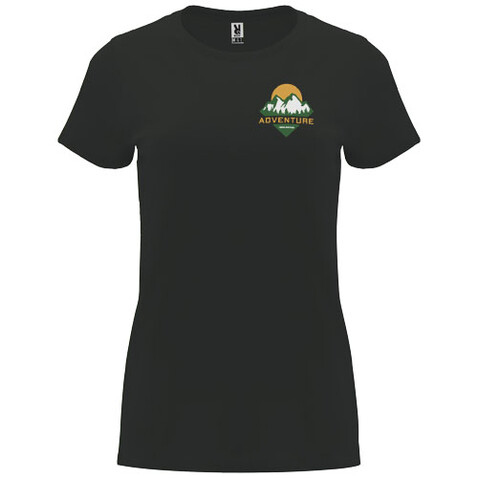 Capri T-Shirt für Damen, Dark Lead bedrucken, Art.-Nr. R66834B6