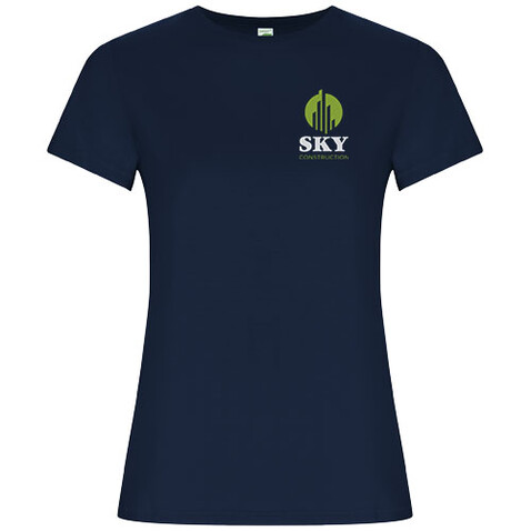 Golden T-Shirt für Damen, Navy Blue bedrucken, Art.-Nr. R66961R1