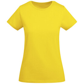 Breda T-Shirt aus Bio-Baumwolle für Damen, gelb bedrucken, Art.-Nr. R66991B1