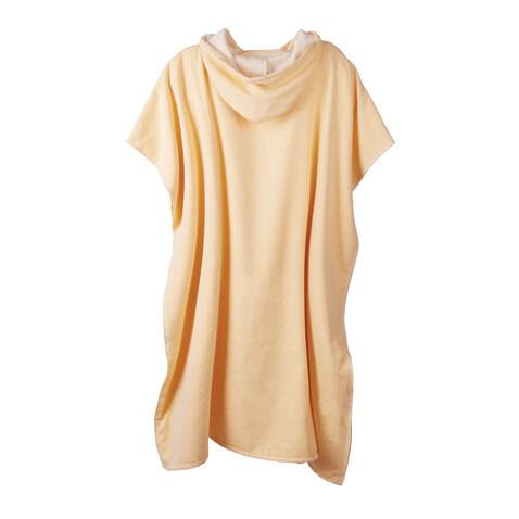 VINGA Tolo Hamam Frottee Strandponcho gelb, off white bedrucken, Art.-Nr. V417206