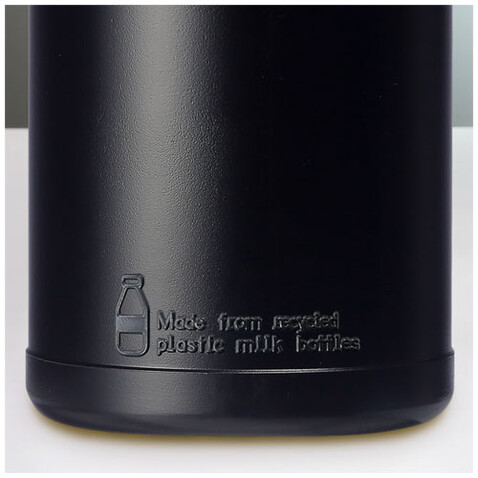 Baseline Recycelte Sportflasche, 500 ml, schwarz, aquablau bedrucken, Art.-Nr. 21044451 Baseline Recycelte Sportflasche, 500 ml, schwarz, aquablau bedrucken, Art.-Nr. 21044451