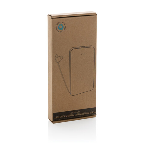 Lockhart 10.000mAh Powerbank aus RCS Kunststoff schwarz bedrucken, Art.-Nr. P322.431 Lockhart 10.000mAh Powerbank aus RCS Kunststoff schwarz bedrucken, Art.-Nr. P322.431