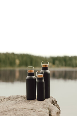 VINGA Ciro RCS recycelte Vakuumflasche 800ml schwarz bedrucken, Art.-Nr. V430031 VINGA Ciro RCS recycelte Vakuumflasche 800ml schwarz bedrucken, Art.-Nr. V430031