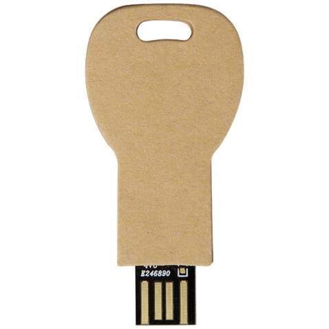 Schlüssel USB-Stick 2.0 aus recyceltem Papier, Kraftpapier, 1GB bedrucken, Art.-Nr. 1Z50006D Schlüssel USB-Stick 2.0 aus recyceltem Papier, Kraftpapier, 1GB bedrucken, Art.-Nr. 1Z50006D