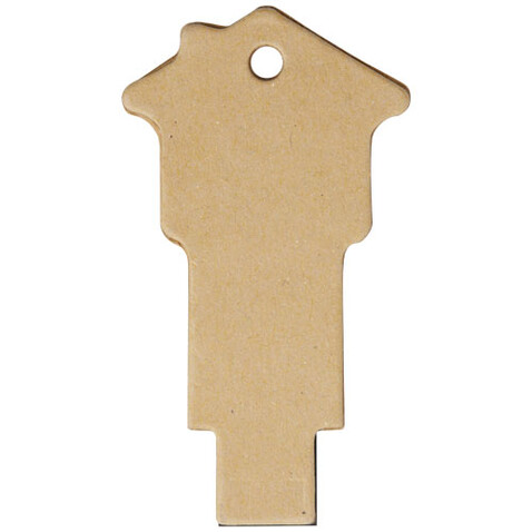 Haus USB-Stick 2.0 aus recyceltem Papier, Kraftpapier, 1GB bedrucken, Art.-Nr. 1Z50106D Haus USB-Stick 2.0 aus recyceltem Papier, Kraftpapier, 1GB bedrucken, Art.-Nr. 1Z50106D