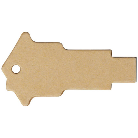 Haus USB-Stick 2.0 aus recyceltem Papier, Kraftpapier, 1GB bedrucken, Art.-Nr. 1Z50106D Haus USB-Stick 2.0 aus recyceltem Papier, Kraftpapier, 1GB bedrucken, Art.-Nr. 1Z50106D
