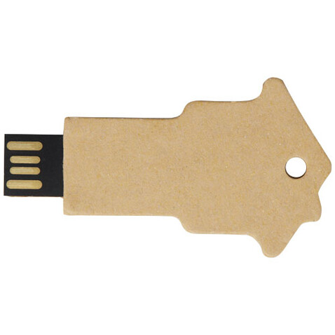 Haus USB-Stick 2.0 aus recyceltem Papier, Kraftpapier, 1GB bedrucken, Art.-Nr. 1Z50106D Haus USB-Stick 2.0 aus recyceltem Papier, Kraftpapier, 1GB bedrucken, Art.-Nr. 1Z50106D
