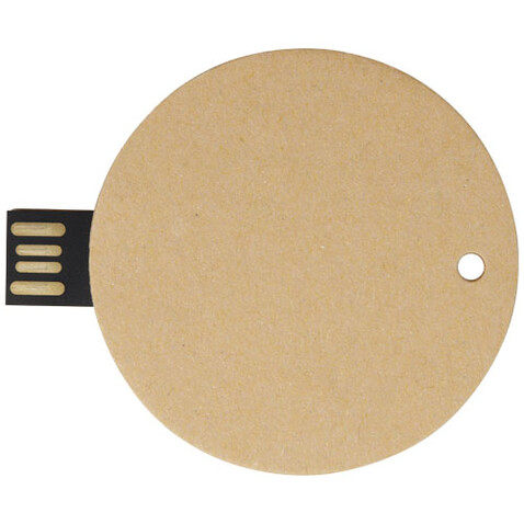 USB-Stick 2.0 rund aus recyceltem Papier, Kraftpapier, 1GB bedrucken, Art.-Nr. 1Z50206D USB-Stick 2.0 rund aus recyceltem Papier, Kraftpapier, 1GB bedrucken, Art.-Nr. 1Z50206D