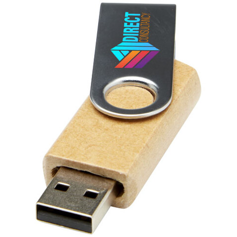 Rotate USB-Stick 2.0 aus recyceltem Papier, Kraftpapier, 1GB bedrucken, Art.-Nr. 1Z50306D Rotate USB-Stick 2.0 aus recyceltem Papier, Kraftpapier, 1GB bedrucken, Art.-Nr. 1Z50306D