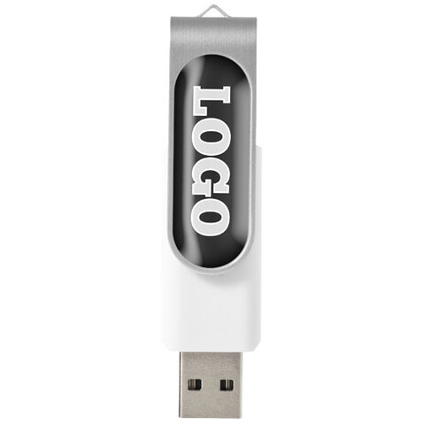 Rotate USB-Stick 3.0 mit Doming, weiss, 16GB bedrucken, Art.-Nr. 1Z50901K Rotate USB-Stick 3.0 mit Doming, weiss, 16GB bedrucken, Art.-Nr. 1Z50901K