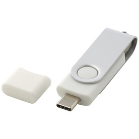 OTG Rotate USB Typ-C Stick, weiss, 1GB bedrucken, Art.-Nr. 1Z51401D