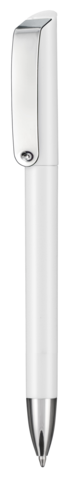 Kugelschreiber GLOSSY–weiss bedrucken, Art.-Nr. 00086_0101