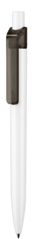 Kugelschreiber INSIDER ST–weiss/smoke grey bedrucken, Art.-Nr. 02310_0101_4507