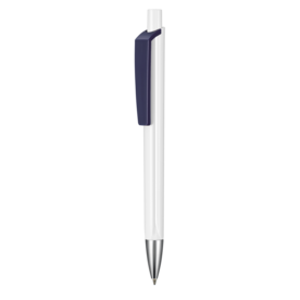 Kugelschreiber TRI-STAR–weiss/nacht-blau bedrucken, Art.-Nr. 03530_0101_1302