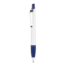 Kugelschreiber BOND SHINY–weiss/nacht-blau bedrucken, Art.-Nr. 08910_0101_1302