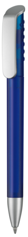 Kugelschreiber TOP SPIN FROZEN SI–royal-blau TR/FR bedrucken, Art.-Nr. 10083_4303 Kugelschreiber TOP SPIN FROZEN SI–royal-blau TR/FR bedrucken, Art.-Nr. 10083_4303