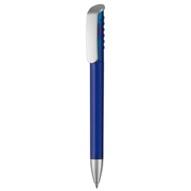 Kugelschreiber TOP SPIN FROZEN SI–royal-blau TR/FR bedrucken, Art.-Nr. 10083_4303