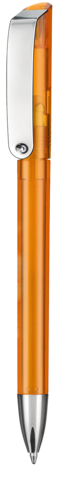 Kugelschreiber GLOSSY TRANSPARENT–flamingo-orange TR/FR bedrucken, Art.-Nr. 10086_3521 Kugelschreiber GLOSSY TRANSPARENT–flamingo-orange TR/FR bedrucken, Art.-Nr. 10086_3521