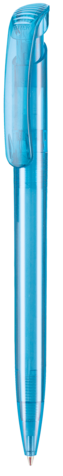 Kugelschreiber CLEAR TRANSPARENT–caribic-blau TR/FR bedrucken, Art.-Nr. 12020_4110 Kugelschreiber CLEAR TRANSPARENT–caribic-blau TR/FR bedrucken, Art.-Nr. 12020_4110