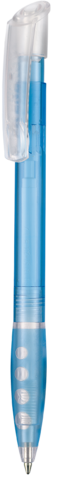 Kugelschreiber BUBBLE TRANSPARENT–eis-blau TR/FR bedrucken, Art.-Nr. 14400_4378 Kugelschreiber BUBBLE TRANSPARENT–eis-blau TR/FR bedrucken, Art.-Nr. 14400_4378