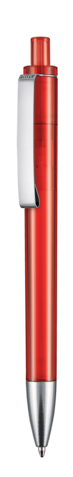Kugelschreiber EXOS TRANSPARENT–feuer-rot TR/FR bedrucken, Art.-Nr. 17600_3609 Kugelschreiber EXOS TRANSPARENT–feuer-rot TR/FR bedrucken, Art.-Nr. 17600_3609