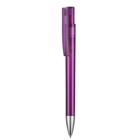 Kugelschreiber STRATOS TRANSPARENT–pflaume-lila TR/FR bedrucken, Art.-Nr. 17900_3903