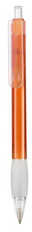 Kugelschreiber DIVA TRANSPARENT–flamingo-orange TR/FR bedrucken, Art.-Nr. 18198_3521 Kugelschreiber DIVA TRANSPARENT–flamingo-orange TR/FR bedrucken, Art.-Nr. 18198_3521