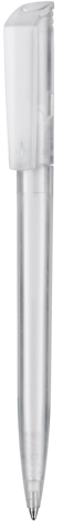 Kugelschreiber FLIP TRANSPARENT–frost-weiss TR/FR bedrucken, Art.-Nr. 30121_3100 Kugelschreiber FLIP TRANSPARENT–frost-weiss TR/FR bedrucken, Art.-Nr. 30121_3100